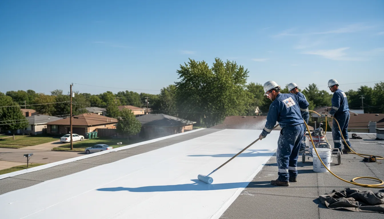 Commercial roof coating in Hubbard, TX near me